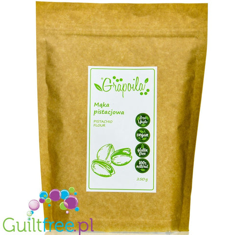 Grapoila Pistachio Flour - odtłuszczona mąka pistacjowa, 33% białka & 35% błonnika by Grapoila (grapoila-pistachio-flour-odtluszczona-maka-pistacjowa-44-bialka)