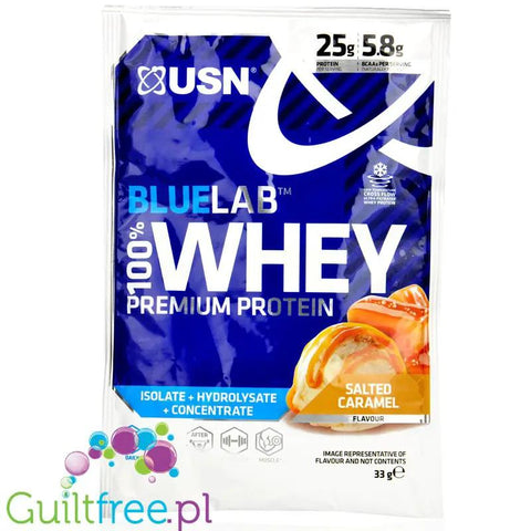 USN Blue Lab Whey Salted Caramel - odzywka białkowa WPI, WPC, WPH z Tolerase L by USN (Ultimate Sports Nutrition) (usn-blue-lab-whey-salted-caramel-odzywka-bialkowa-wpi-wpc-wph-z-tolerase-l)
