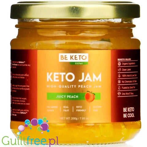 BeKeto Jam Juicy Peach - Keto Dżem™ Soczysta Brzoskwinia 50kcal z erytrolem i ksylitolem by BeKETO (be-keto-jam-juicy-peach-keto-dzem-soczysta-brzoskwinia-50kcal-z-erytrolem-i-ksylitolem)