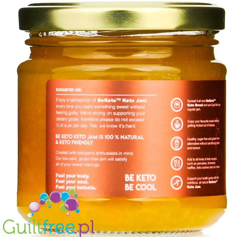 BeKeto Jam Juicy Peach - Keto Dżem™ Soczysta Brzoskwinia 50kcal z erytrolem i ksylitolem by BeKETO (be-keto-jam-juicy-peach-keto-dzem-soczysta-brzoskwinia-50kcal-z-erytrolem-i-ksylitolem)