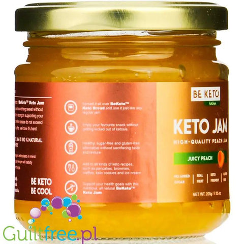 BeKeto Jam Juicy Peach - Keto Dżem™ Soczysta Brzoskwinia 50kcal z erytrolem i ksylitolem by BeKETO (be-keto-jam-juicy-peach-keto-dzem-soczysta-brzoskwinia-50kcal-z-erytrolem-i-ksylitolem)