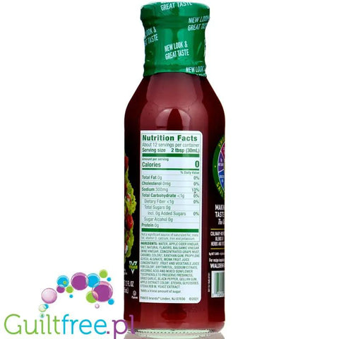 Walden Farms Dressing, Raspberry Vinaigrette USA - 0kcal, dressing malinowy winegret ze stewią by Walden Farms (walden-farms-dressing-raspberry-vinaigrette-usa-0kcal-dressing-malinowy-winegret-ze-stewia)