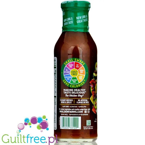 Walden Farms Keto Dressing, Sun Dried Tomato Vinaigrette USA - 0kcal winegret z suszonymi pomidorami bez sukralozy by Walden Farms (walden-farms-dressing-sun-dried-tomato-vinaigrette-12-fl-oz)