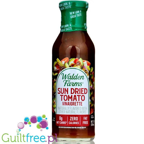 Walden Farms Keto Dressing, Sun Dried Tomato Vinaigrette USA - 0kcal winegret z suszonymi pomidorami bez sukralozy by Walden Farms (walden-farms-dressing-sun-dried-tomato-vinaigrette-12-fl-oz)