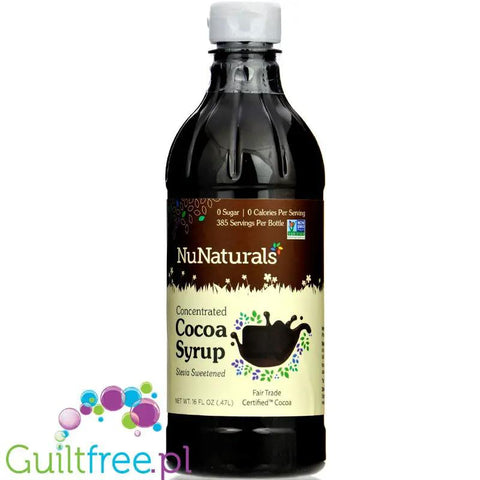 NuNaturals, NuStevia Cocoa Syrup - gęsty skoncentrowany syrop słodzący bez cukru by NuNaturals (nunaturals-nustevia-cocoa-syrup-gesty-skoncentrowany-syrop-slodzacy-bez-cukru)