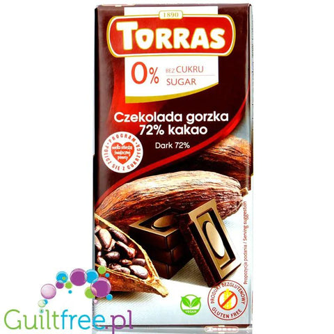 Torras Dark 72% - ciemna czekolada bez cukru, 72% kakao by Torras (torras-ciemna-czekolada-bez-cukru-70-kakao)