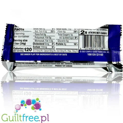 Atkins Endulge Dessert Chocolate Chip Cheesecake 120kcal - baton czekoladowo-sernikowy 1g cukru by Atkins (atkins-endulge-dessert-chocolate-chip-cheesecake-120kcal-baton-czekoladowo-sernikowy-1g-cukru)