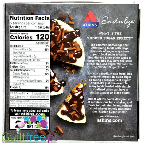 Atkins Endulge Dessert Chocolate Chip Cheesecake PUDEŁKO x 5 BATONÓW by Atkins (atkins-endulge-dessert-chocolate-chip-cheesecake-pudelko-x-5-batonow)