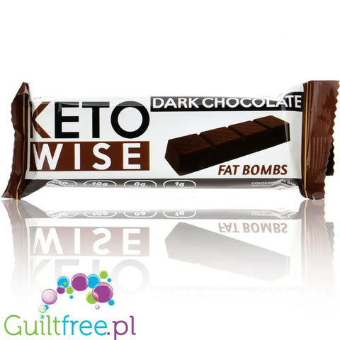 Healthsmart Keto Wise Fat Bombs Dark Chocolate - keto baton z ciemnej czekolady 110kcal by HealthSmart Foods (healthsmart-keto-wise-fat-bombs-dark-chocolate-keto-baton-z-ciemnej-czekolady-110kcal)