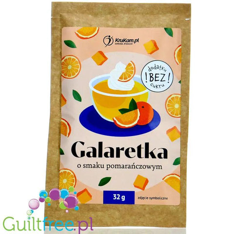 Krukam Galaretka Pomarańcza, galaretka bez cukru 28kcal w porcji by KruKam (krukam-galaretka-pomarancza-galaretka-bez-cukru-28kcal-w-porcji)
