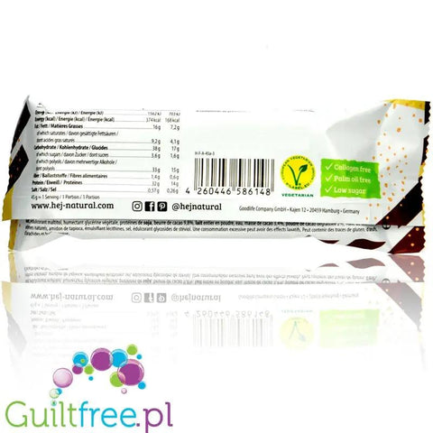HEJ Crispy Bar Crunchy Brownie - chrupiący baton proteinowy ze stewią, 14g białka & 168kcal by HEJ Nutrition (hej-crispy-bar-crunchy-brownie-chrupiacy-baton-proteinowy-ze-stewia-14g-bialka-168kcal)