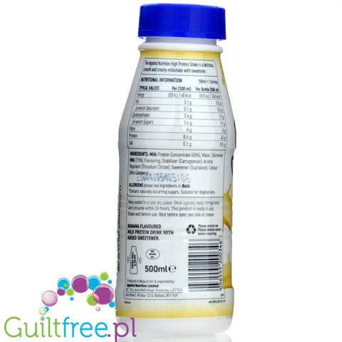 Applied Nutrition Protein Shake Banana Delight - gotowy szejk proteinowy 42g białka & 240kcal by Applied Nutrition (applied-nutrition-protein-shake-banana-delight-gotowy-szejk-proteinowy-42g-bialka-240kcal)