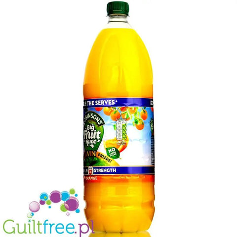 Robinsons Double Strength Orange Squash 1,75L - skoncentrowany syrop do rozcieńczania bez cukru i kalorii, Pomarańcza by Robinson's (robinsons-double-strength-orange-squash-175l-skoncentrowany-syrop-do-rozcienczania-bez-cukru-i-kalorii-pomarancza)