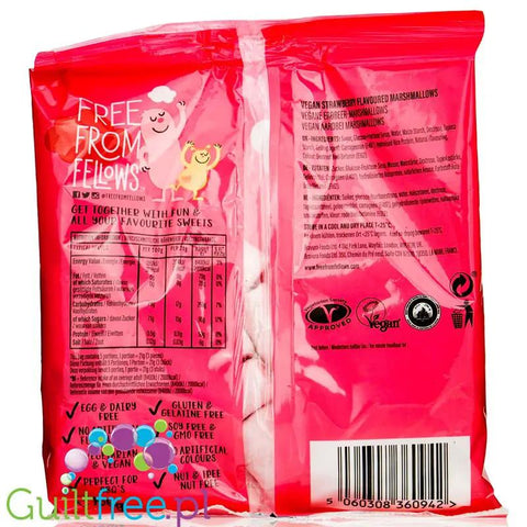 Free From Fellows Strawberry Vegan Marshmallow - wegańskie truskawkowe pianki marshmallow by Free From Fellows (free-from-fellows-strawberry-vegan-marshmallow-weganskie-truskawkowe-pianki-marshmallow)