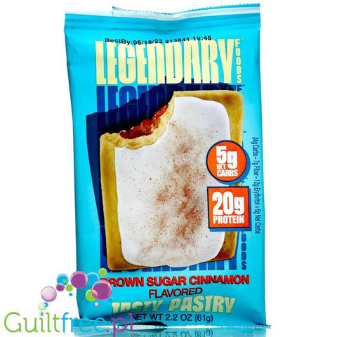 Legendary Foods Tasty Pastry Brown Sugar Cinnamon - nadziewane ciacho na ciepło bez cukru, jak Pop Tarts by Legendary Foods (legendary-foods-tasty-pastry-brown-sugar-cinnamon-jak-pop-tarts)