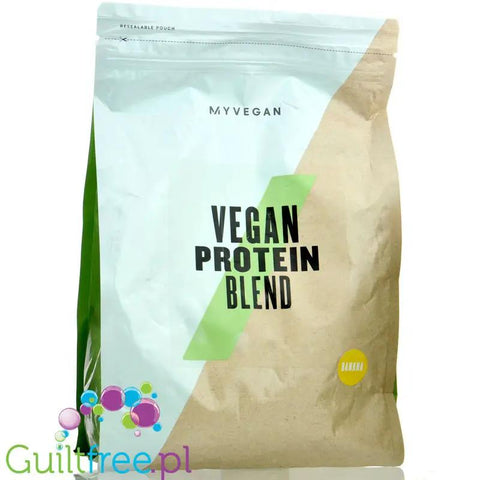 MyProtein Impact Vegan Protein Blend Banana 1kg - bananowa wegańska odżywka białkowa bez soi by My Protein (myprotein-vegan-protein-blend-banana-1kg-bananowa-weganska-odzywka-bialkowa-bez-soi)