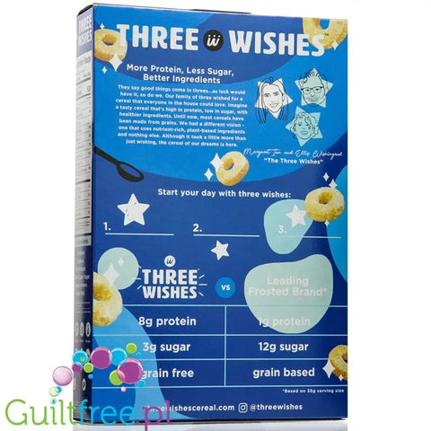 Three Wishes Grain Free Cereal, Frosted - niskowęglowodanowe płatki śniadaniowe bez glutenu, z monk fruit by Three Wishes Cereal (three-wishes-grain-free-cereal-frosted-niskoweglowodanowe-platki-sniadaniowe-bez-glutenu-z-monk-fruit)