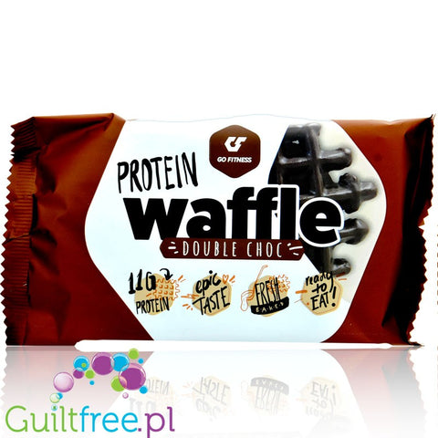 Go Fitness Protein Waffle Double Choc - czekoladowy gofr proteinowy 12g białka & 214kcal by Go Fitness (go-fitness-protein-waffle-double-choc-czekoladowy-gofr-proteinowy-12g-bialka-214kcal)