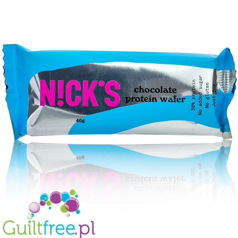 N!CK'S Nicks Protein Waffer, Milk Chocolate - bezglutenowy wafelek proteinowy, Mleczna Czekolada by Nick's! (nck-s-nick-s-protein-waffer-milk-chocolate-wafelek-proteinowy-mleczna-czekolada)