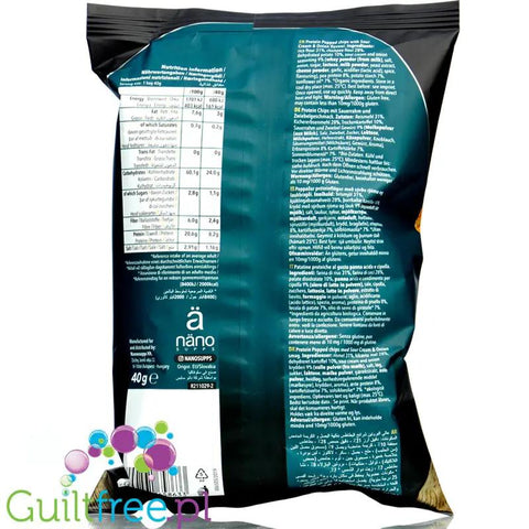 Nano Ä Protein Chips Sour Cream & Onion - chipsy proteinowe bez soi, Śmietankowo-Cebulowo-Serowe by ä Nano (nano-ae-protein-chips-sour-cream-onion-chipsy-proteinowe-35-bialka-smietankowo-cebulowe)
