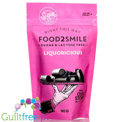 Food2Smile Liqueurious - lukrecjowe żelki bez cukru i żelatyny (wegańskie) by Food2Smile (food2smile-liqueurious-lukrecjowe-dropsy-zelki-bez-cukru-ze-stewia)