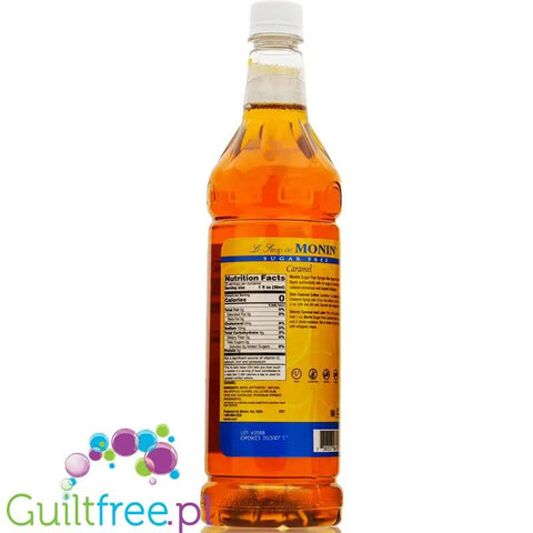 Monin Sugar Free Syrup Caramel 1L USA - syrop bez cukru do kawy, smak Karmel by Monin (monin-sugar-free-syrup-caramel-1l-usa-syrop-bezcukrowy-o-smaku-karmelowym)