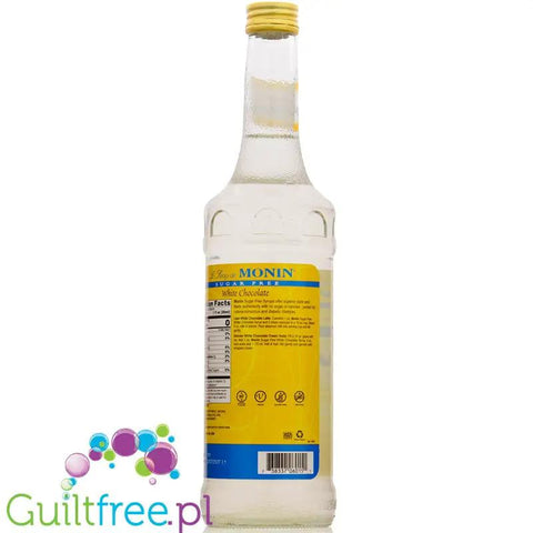 Monin Sugar Free Syrup White Chocolate 0,75L USA - syrop bez cukru do kawy, smak Biała Czekolada by Monin (monin-sugar-free-syrup-white-chocolate-075l-usa-syrop-bezcukrowy-o-smaku-bialej-czekolady)