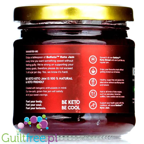 BeKeto Jam Cherry on Top - Keto Dżem™ Doskonale Wiśniowy 47kcal z erytrolem i ksylitolem by BeKETO (be-keto-jam-cherry-on-top-keto-dzem-soczysta-wisnia-47kcal-z-erytrolem-i-ksylitolem)