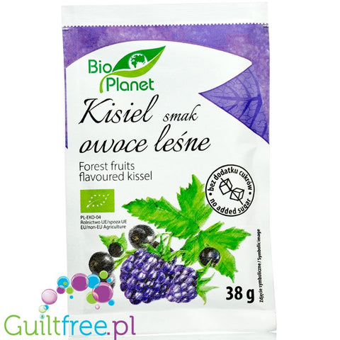 Bio Planet kisiel o smaku owoców leśnych z jagodami, bez dodatku cukru i bez słodzików by Bio Planete (bio-planet-kisiel-o-smaku-owocow-lesnych-bio-38g)