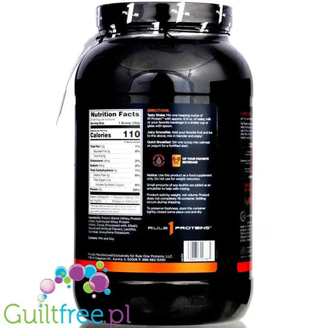 Rule1 R1 Protein Caffé Mocha 0,9KG - beztłuszczowa odżywka białkowa WPI & WPH, 25g białka & 110kcal by Rule1 (Rule One Proteins) (rule1-r1-protein-caffe-mocha-09kg-beztluszczowa-odzywka-bialkowa-wpi-wph-25g-bialka-110kcal)