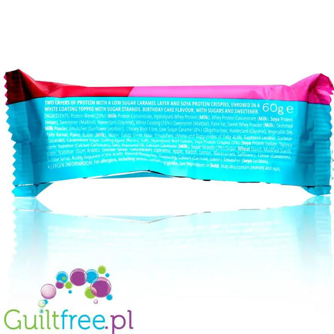 MyProtein 6 Layer Vanilla Birthday Cake - sześciowarstwowy baton białkowy Tort Waniliowy & Biała Czekolada by My Protein (myprotein-6-vanilla-layer-birthday-cake-szesciowarstwowy-baton-bialkowy-birthday-cake-biala-czekolada)
