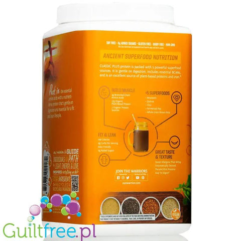 Sunwarrior Protein Classic Plus, Chocolate 075KG - organiczna wegańska odżywka białkowa z 5 superfoods by Sunwarrior (sunwarrior-protein-classic-plus-chocolate-075kg-organiczna-weganska-odzywka-bialkowa-z-5-superfoods)