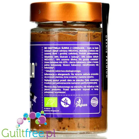 Daktynella Śliwka w Czekoladzie - krem daktylowo-kokosowy ,wegański & organiczny by Daktynella (daktynella-sliwka-w-czekoladzie-krem-daktylowo-kokosowy-bez-dodatku-cukru-weganski-organiczny)
