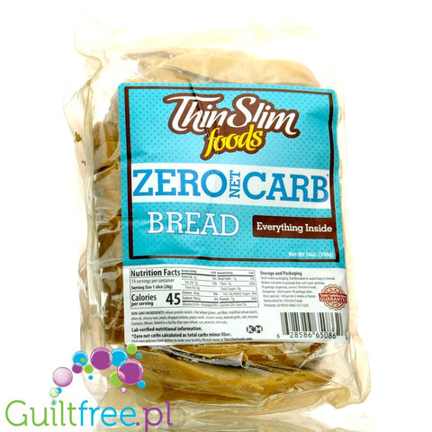 ThinSlim Zero Carb Bread, Everything Inside - proteinowo-błonnikowy keto chleb bez węglowodanów 45kcal by ThinSlim Foods (thinslim-zero-carb-bread-everything-inside-proteinowo-blonnikowy-keto-chleb-bez-weglowodanow-45kcal)