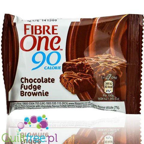 Fibre One 90 Chocolate Fudge Brownie - czekoladowy batonik zbożowy 83kcal by Kellogg's (fibre-one-90-chocolate-fudge-brownie-batonik-zbozowy-83kcal)