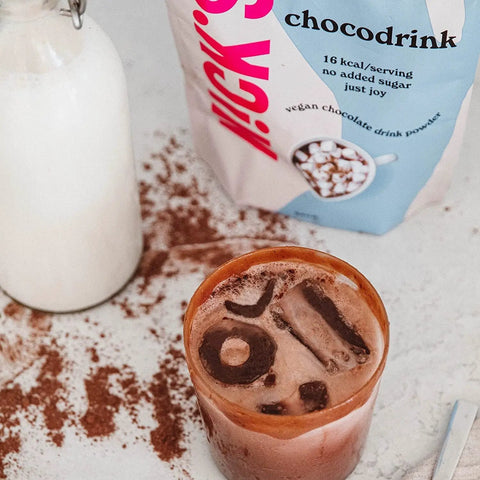N!CK'S Nicks Chocodrink 16kcal - wegańska czekolada do picia bez cukru ze stewią i erytrolem by Nick's! (nck-s-chocodrink-16kcal-weganska-czekolada-do-picia-bez-cukru)