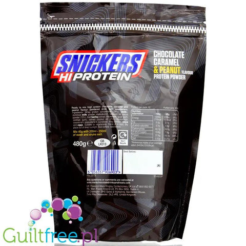 Snickers Hi-Protein Whey Protein 0,48KG odżywka białkowa by Mars & Snickers (snickers-hi-protein-whey-protein-odzywka-bialkowa-048-kg)
