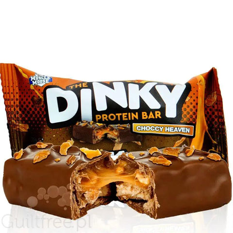 Moose Dinky Bar Choccy Heaven 129kcal & 10g białka, batonik proteinowy w czekoladzie by Muscle Mousse (moose-dinky-bar-choccy-heaven)