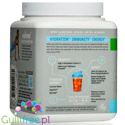 Sunwarrior Active Hydration Cucumber Lime - wegańska formułą nawilżająca z Aquamin®, Eldermune® & Sunfiber® by Sunwarrior (sunwarrior-active-hydration-cucumber-lime)