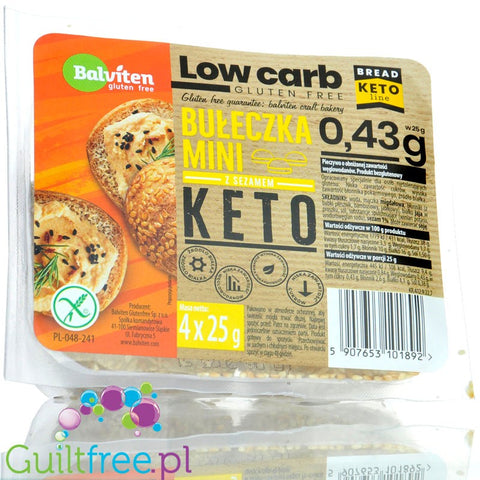 Balviten bezglutenowe keto mini bułeczki z sezamem by Balviten (balviten-bezglutenowe-keto-mini-buleczki-z-sezamem)