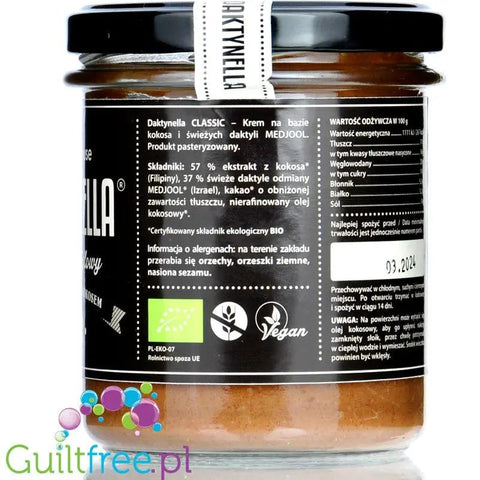 Organic House Daktynella Classic 280g - klasyczny krem daktylowo-kokosowy bez dodatku cukru, wegański & organiczny by Organic House (organic-house-daktynella-classic-280g-klasyczny-krem-daktylowo-kokosowy-bez-dodatku-cukru-weganski-organiczny)
