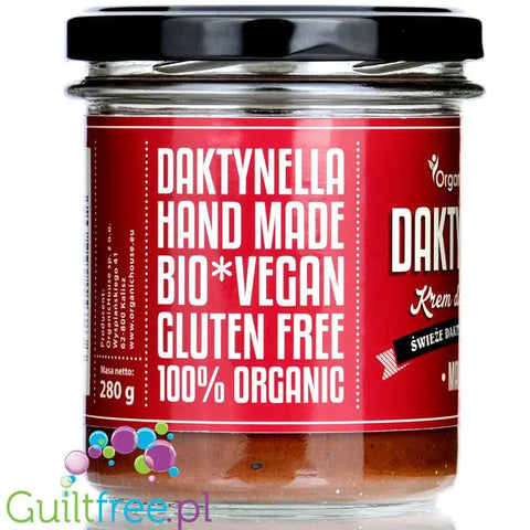 Organic House Daktynella Malina 280g - malinowy krem daktylowo-kokosowy bez dodatku cukru, wegański & organiczny by Organic House (organic-house-daktynella-malina-280g-malinowy-krem-daktylowo-kokosowy-bez-dodatku-cukru-weganski-organiczny)