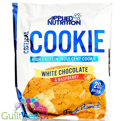 Applied Critical Cookie XXL White Chocolate & Raspberry - gigantyczne proteinowe ciastko z białą czekoladą i malinami by Applied Nutrition (applied-nutrition-critical-cookie-white-chocolate-raspberry-proteinowe-ciastko-z-biala-czekolada-i-malinami)