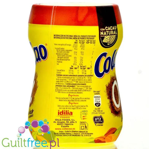 ColaCao 0% Cero Fibra - napój kakaowy bez dodatku cukru 0,3kg by ColaCao (colacao-0-napoj-kakaowy-bez-dodatku-cukru-03kg)