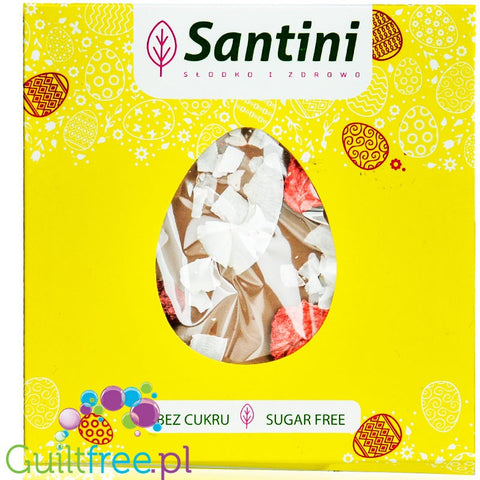 Santini Wielkanoc - mleczna czekolada bez cukru z truskawkami i kokosem by Santini (santini-wielkanoc-mleczna-czekolada-bez-cukru-z-truskawkami-i-kokosem)