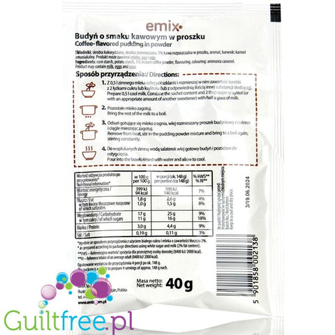 Emix Honey - sugar free instant pudding mix powder