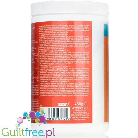 MyProtein Clear Whey Isolate Peach Tea 488g - hydrolizat smakowy, odżywka 20g białka w 90kcal Herbata Brzoskwiniowa by My Protein (myprotein-clear-whey-isolate-peach-tea-488g-hydrolizat-smakowy-odzywka-20g-bialka-w-90kcal-herbata-brzoskwiniowa)