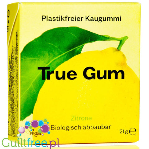 True Gum Lemon - wegańska bio guma do żucia bez cukru i plastiku ze stewią i ksylitolem by Forest Gum (true-gum-lemon-weganska-bio-guma-do-zucia-bez-cukru-i-plastiku-ze-stewia-i-ksylitolem)