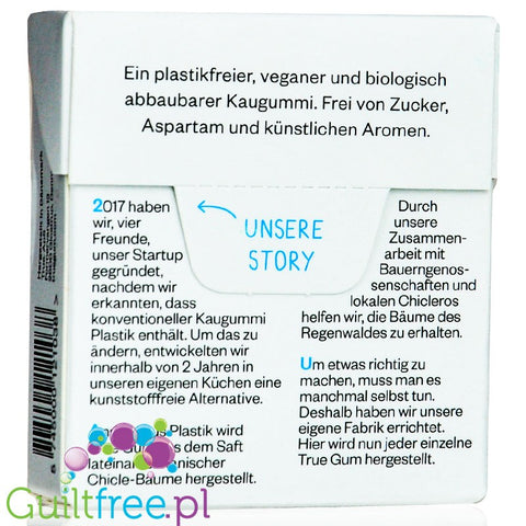 True Gum Strong Mint - wegańska bio guma do żucia bez cukru i plastiku ze stewią i ksylitolem by Forest Gum (true-gum-strong-mint-weganska-bio-guma-do-zucia-bez-cukru-i-plastiku-ze-stewia-i-ksylitolem)