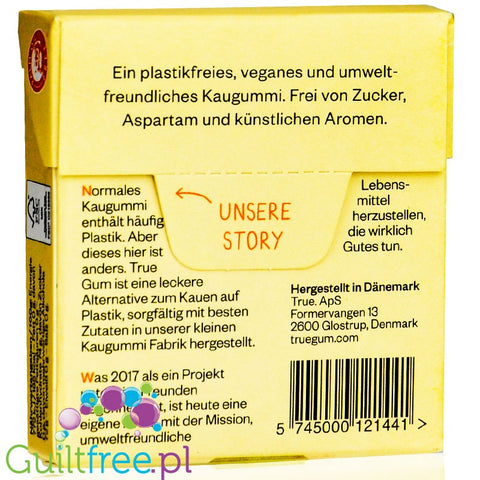 True Gum Mango - wegańska bio guma do żucia bez cukru i plastiku ze stewią i ksylitolem by Forest Gum (true-gum-mango-weganska-bio-guma-do-zucia-bez-cukru-i-plastiku-ze-stewia-i-ksylitolem)